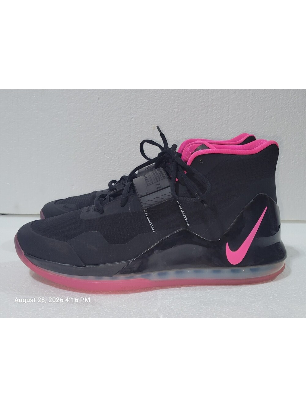 Nike Air Force Max Men's [Size 11.5] Black & Pink Basketball Shoe! EUC